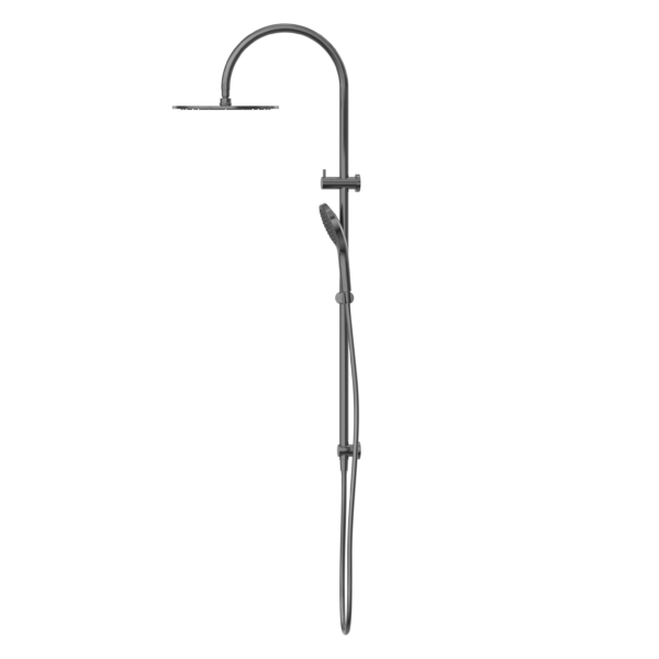 MECCA TWIN SHOWER SET WITH AIR SHOWER II GUN METAL (NR221905hGM)