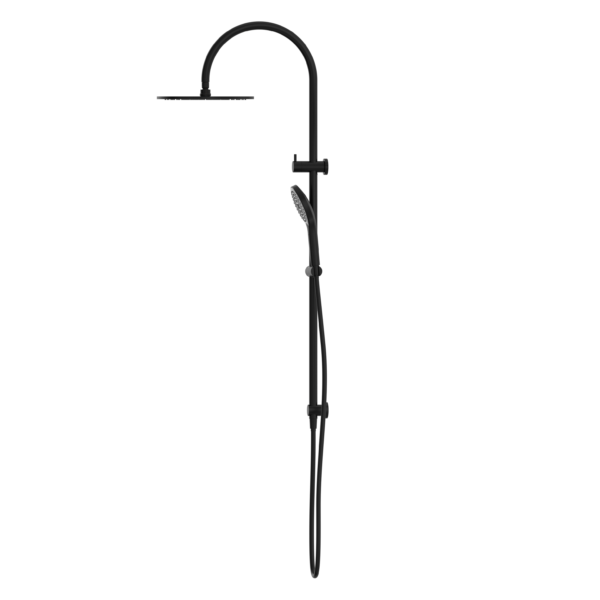 MECCA TWIN SHOWER SET WITH AIR SHOWER II MATTE BLACK (NR221905hMB)