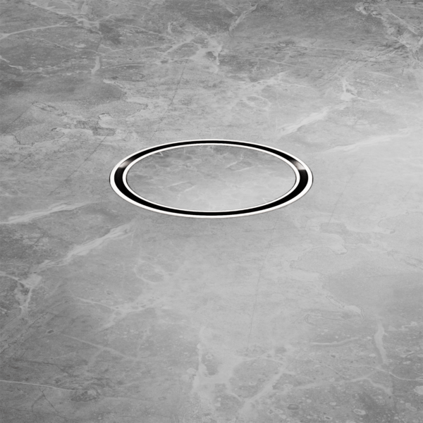 100mm Round Tile Insert Floor Waste 50mm Outlet BRUSHED NICKEL (NRFW003BN)
