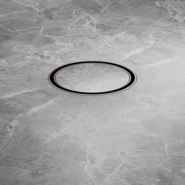 100mm Round Tile Insert Floor Waste 50mm Outlet BRUSHED BRONZE (NRFW003BZ)