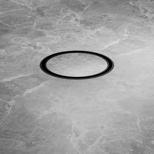 100mm Round Tile Insert Floor Waste 50mm Outlet MATTE BLACK (NRFW003MB)