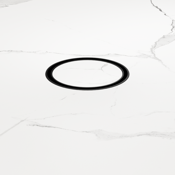 100mm Round Tile Insert Floor Waste 50mm Outlet MATTE BLACK (NRFW003MB)