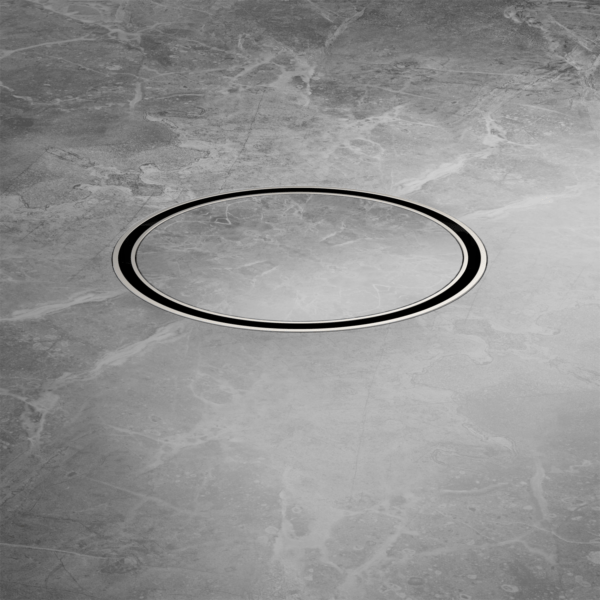 130mm Round Tile Insert Floor Waste 80mm Outlet CHROME (NRFW004CH)