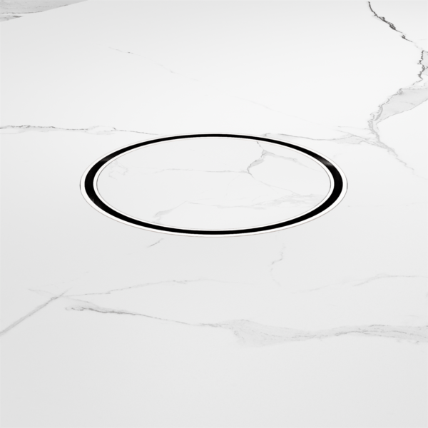130mm Round Tile Insert Floor Waste 80mm Outlet CHROME (NRFW004CH)