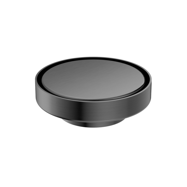 130mm Round Tile Insert Floor Waste 80mm Outlet GUN METAL (NRFW004GM)