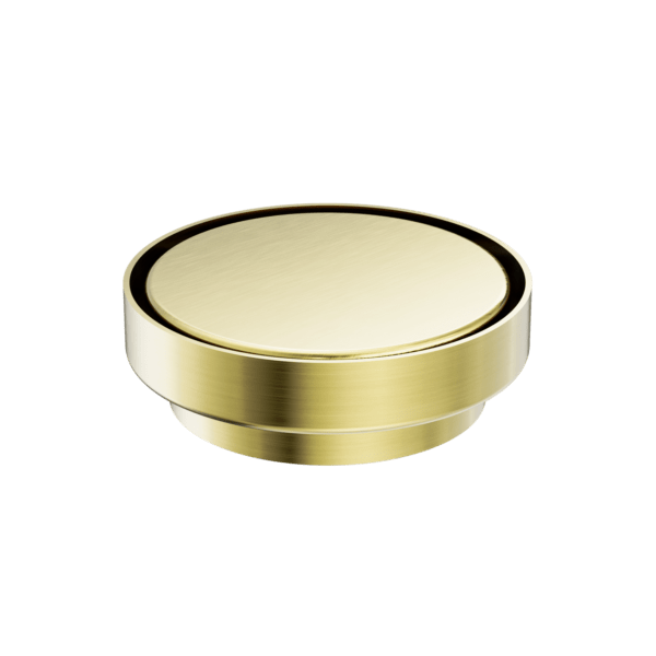130mm Round Tile Insert Floor Waste 100mm Outlet BRUSHED GOLD (NRFW005BG)
