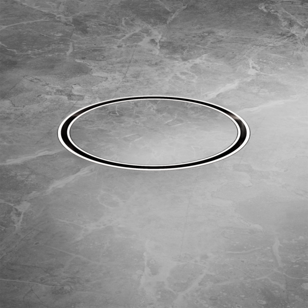 130mm Round Tile Insert Floor Waste 100mm Outlet BRUSHED NICKEL (NRFW005BN)