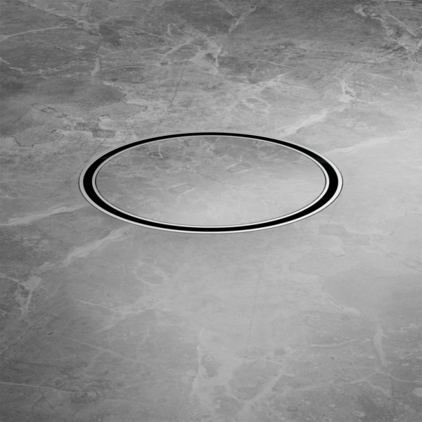130mm Round Tile Insert Floor Waste 100mm Outlet CHROME (NRFW005CH)