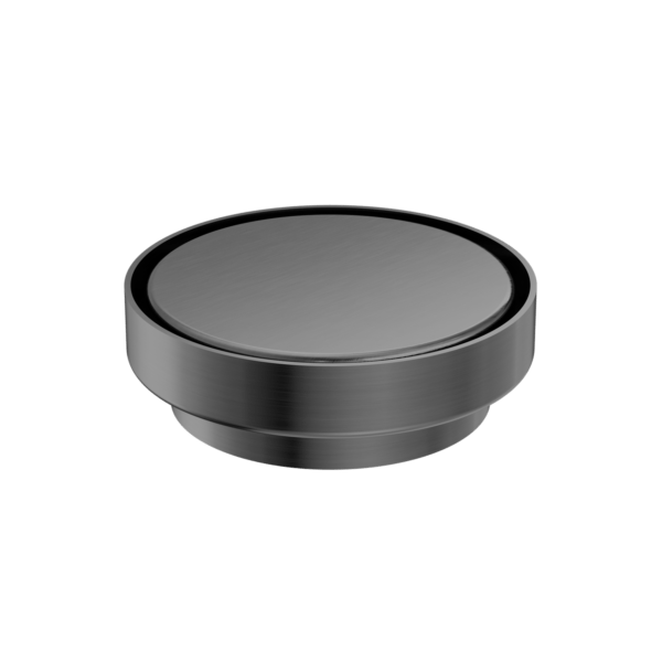 130mm Round Tile Insert Floor Waste 100mm Outlet GUN METAL (NRFW005GM)