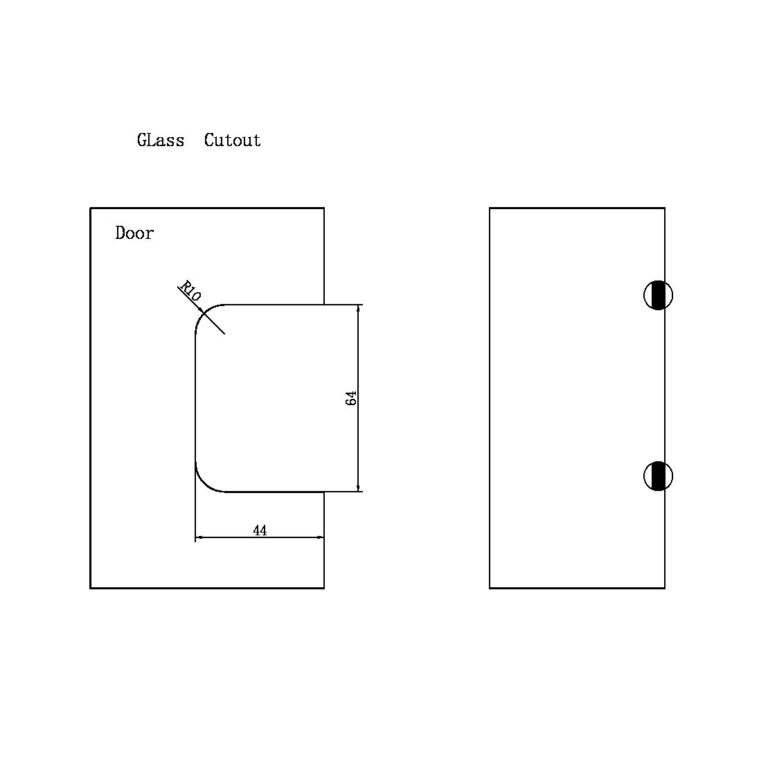90 DEGREE GLASS TO WALL SHOWER HINGE 10MM GLASS BRUSHED GOLD (NRSH101BG)