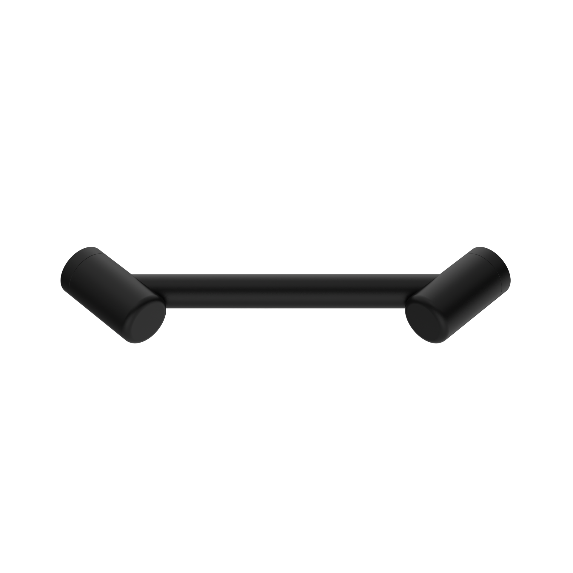 MECCA CARE 25MM FOOTREST CORNER GRAB RAIL 215MM MATTE BLACK (NRCR2508wMB)