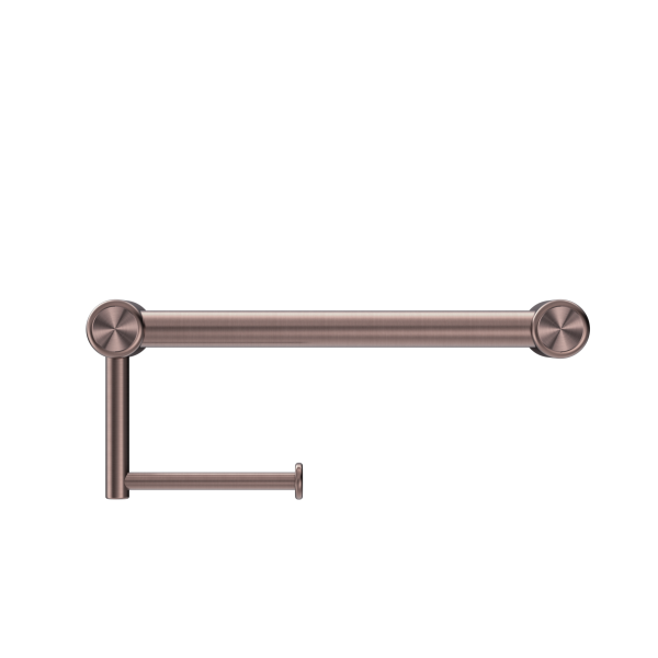 MECCA CARE 25MM TOILET ROLL RAIL 300MM BRUSHED BRONZE (NRCR2512aBZ)