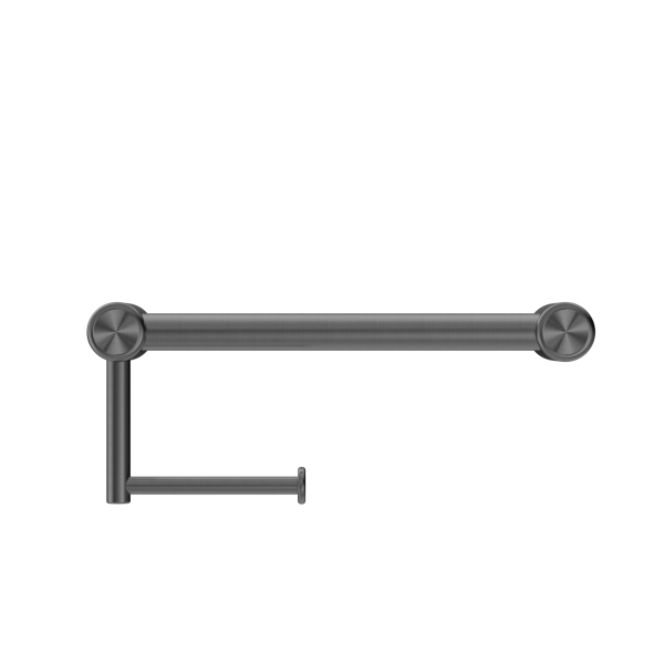 MECCA CARE 25MM TOILET ROLL RAIL 300MM GUN METAL (NRCR2512aGM)
