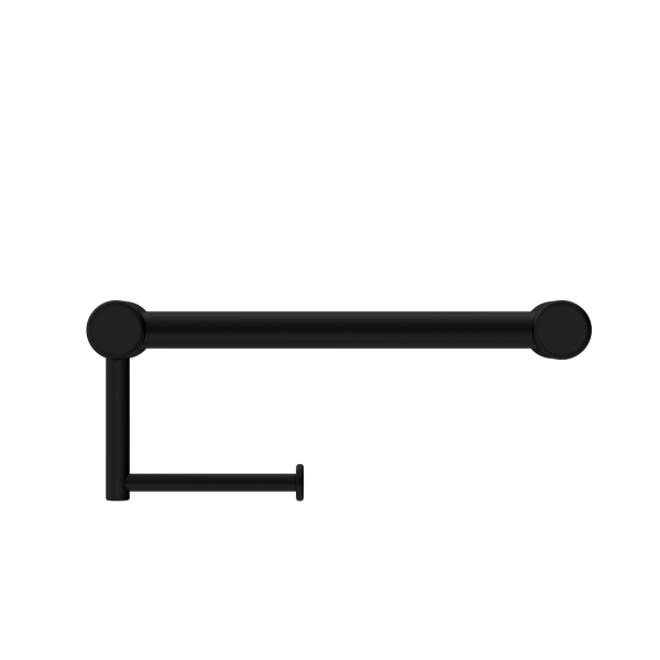 MECCA CARE 25MM TOILET ROLL RAIL 300MM MATTE BLACK (NRCR2512aMB)