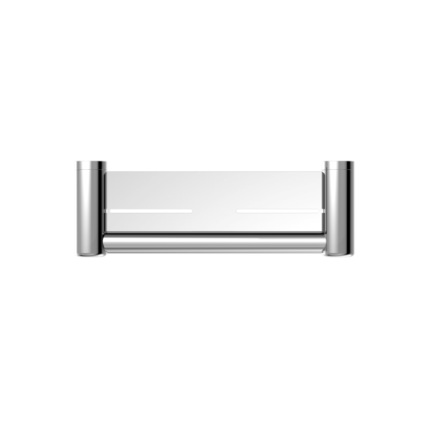 MECCA CARE 25MM GRAB RAIL WITH SHELF 300MM CHROME (NRCR2512cCH)