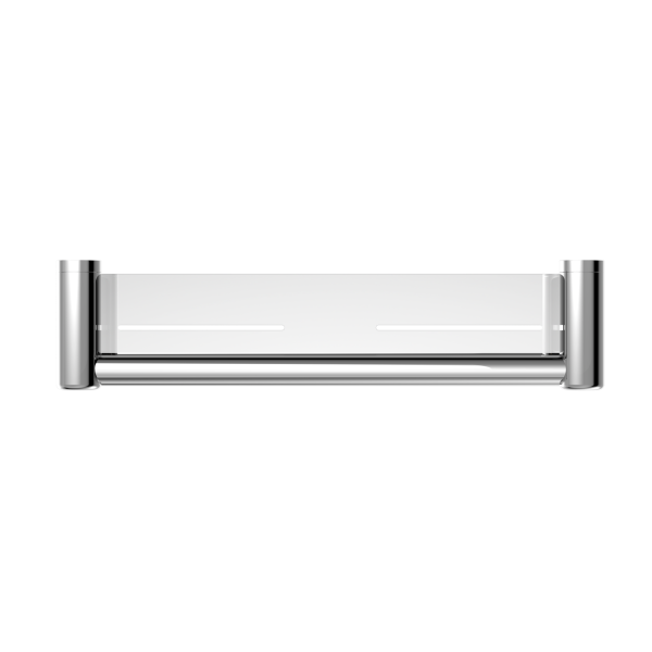MECCA CARE 25MM GRAB RAIL WITH SHELF 450MM CHROME (NRCR2518CCH)