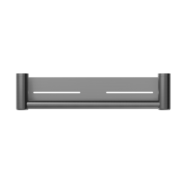MECCA CARE 25MM GRAB RAIL WITH SHELF 450MM GUN METAL (NRCR2518CGM)