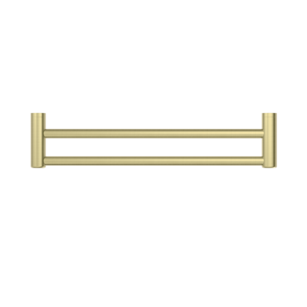 MECCA CARE 25MM DOUBLE TOWEL GRAB RAIL 600MM BRUSHED GOLD (NRCR2524DBG)