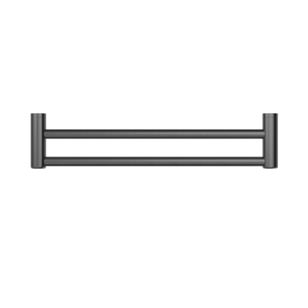 MECCA CARE 25MM DOUBLE TOWEL GRAB RAIL 600MM GUN METAL (NRCR2524DGM)