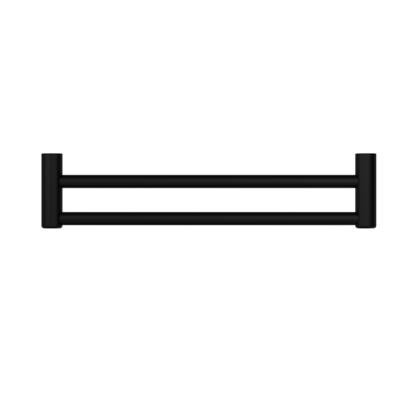 MECCA CARE 25MM DOUBLE TOWEL GRAB RAIL 600MM MATTE BLACK (NRCR2524DMB)