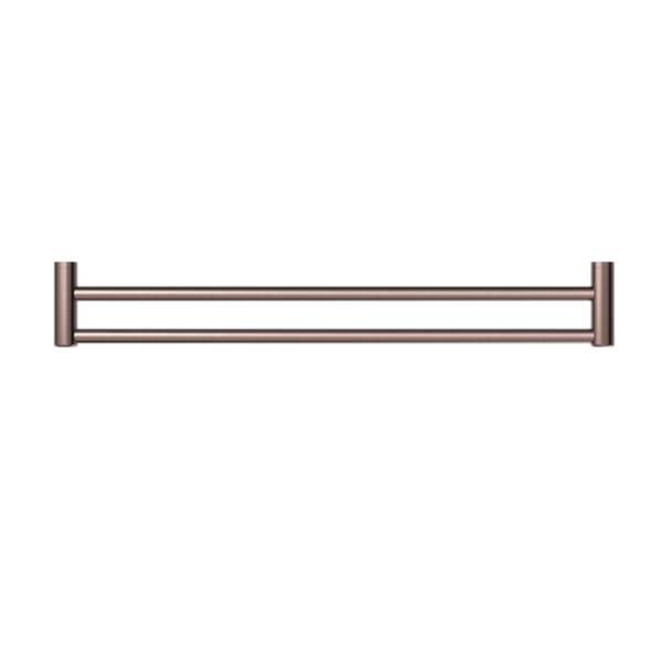 MECCA CARE 25MM DOUBLE TOWEL GRAB RAIL 900MM BRUSHED BRONZE (NRCR2530DBZ)