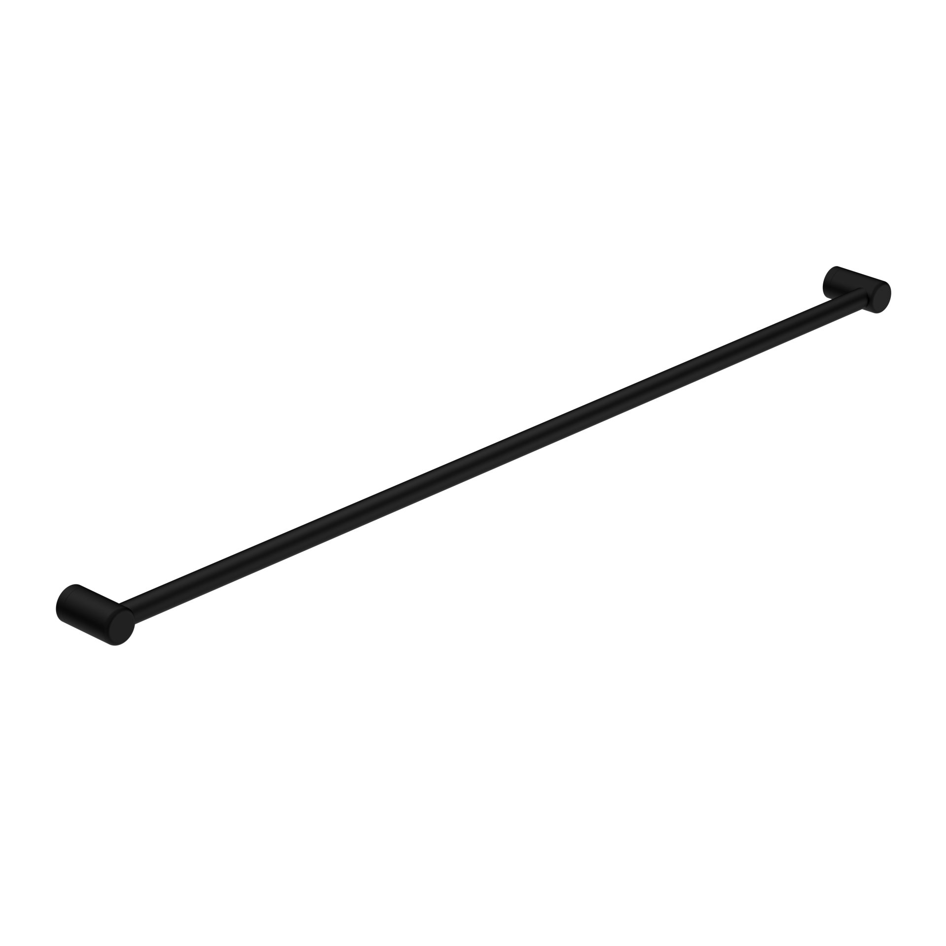 MECCA CARE 25MM GRAB RAIL 1200MM MATTE BLACK (NRCR2548MB)
