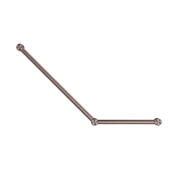 MECCA CARE 32MM AMBULANT TOILET GRAB RAIL 45 DEGREE 750x450MM BRUSHED BRONZE (NRCR3245aBZ)
