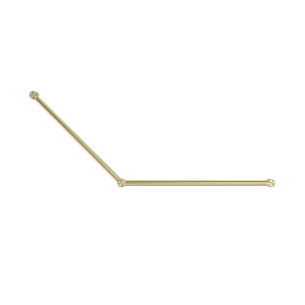 MECCA CARE 32MM DDA GRAB RAIL SET 45 DEGREE 750X900MM BRUSHED GOLD (NRCR3245BG)