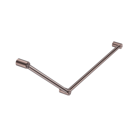 MECCA CARE 32MM DDA GRAB RAIL SET 45 DEGREE 750X900MM BRUSHED BRONZE (NRCR3245BZ)