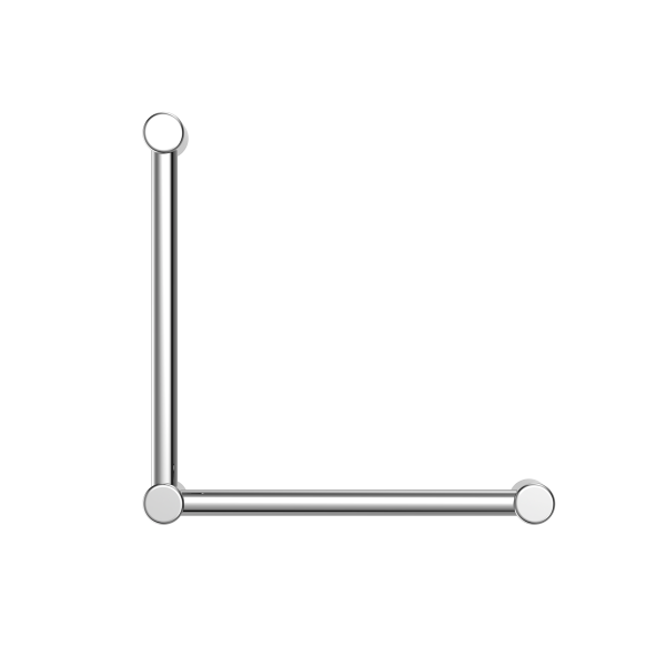 MECCA CARE 32MM AMBULANT TOILET GRAB RAIL 90 DEGREE 450x450MM CHROME (NRCR3290aCH)