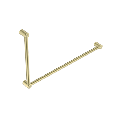 MECCA CARE 32MM DDA GRAB RAIL SET 90 DEGREE 600X1000MM BRUSHED GOLD (NRCR3290BG)