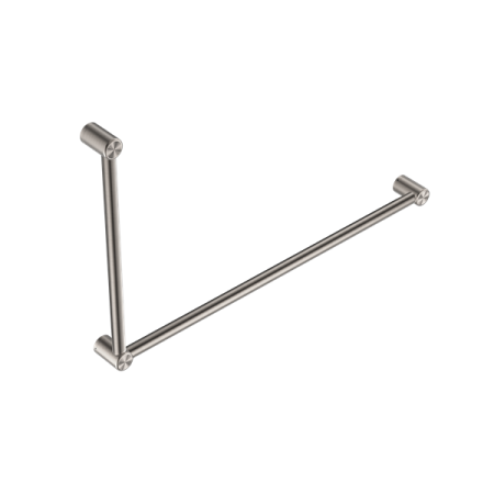 MECCA CARE 32MM DDA GRAB RAIL SET 90 DEGREE 600X1000MM BRUSHED NICKEL (NRCR3290BN)
