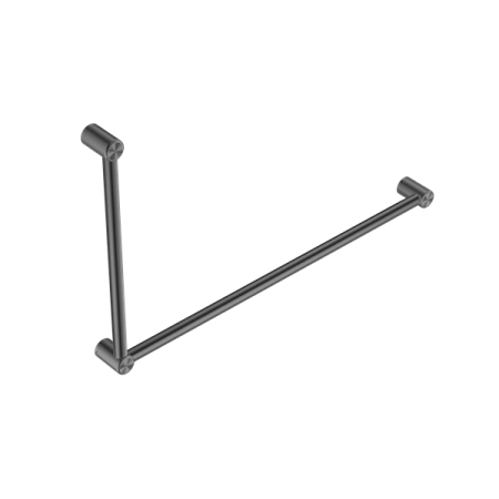 MECCA CARE 32MM DDA GRAB RAIL SET 90 DEGREE 600X1000MM GUN METAL (NRCR3290GM)