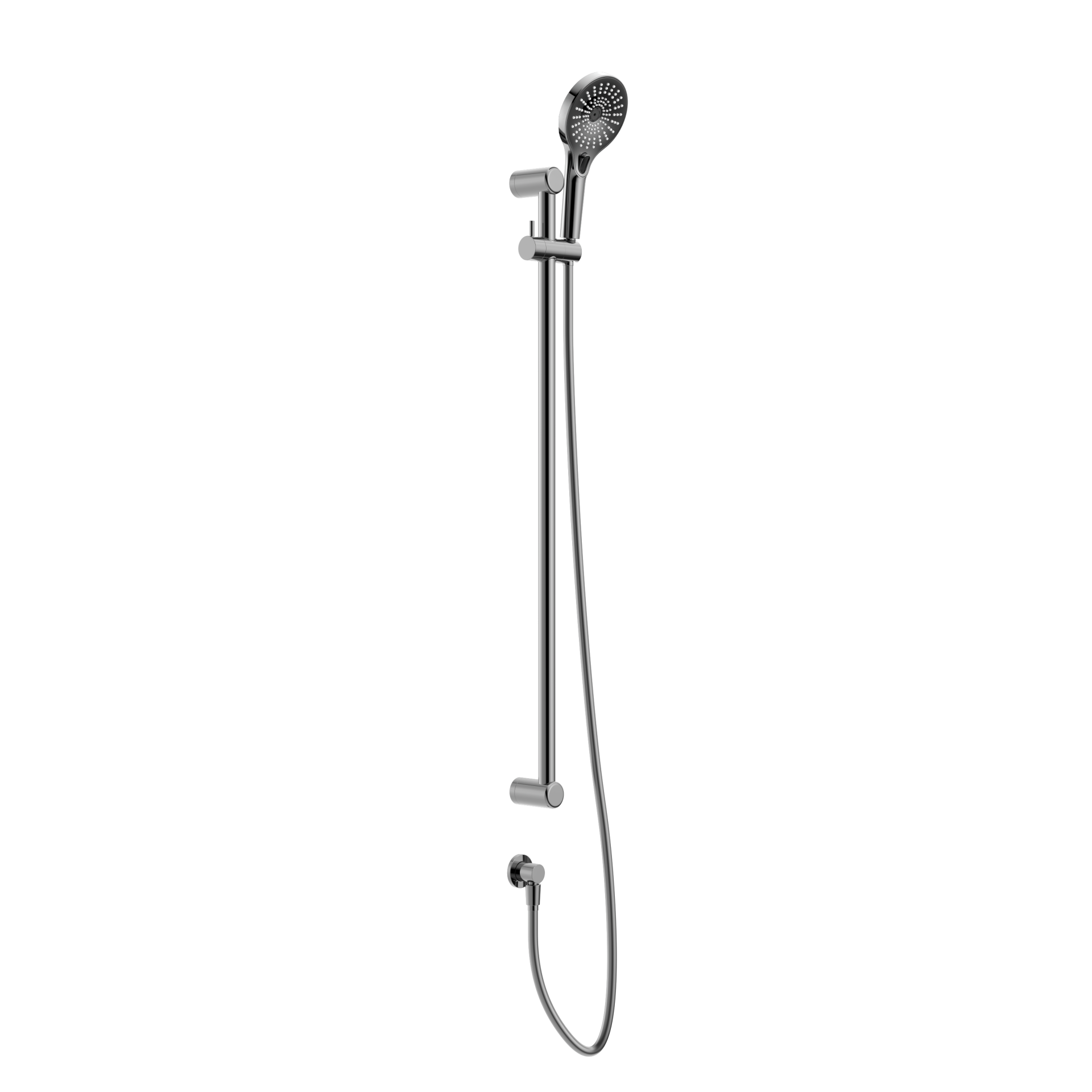 MECCA CARE 25MM GRAB RAIL AND ADJUSTABLE SHOWER RAIL SET 900MM CHROME (NRCS004CH)