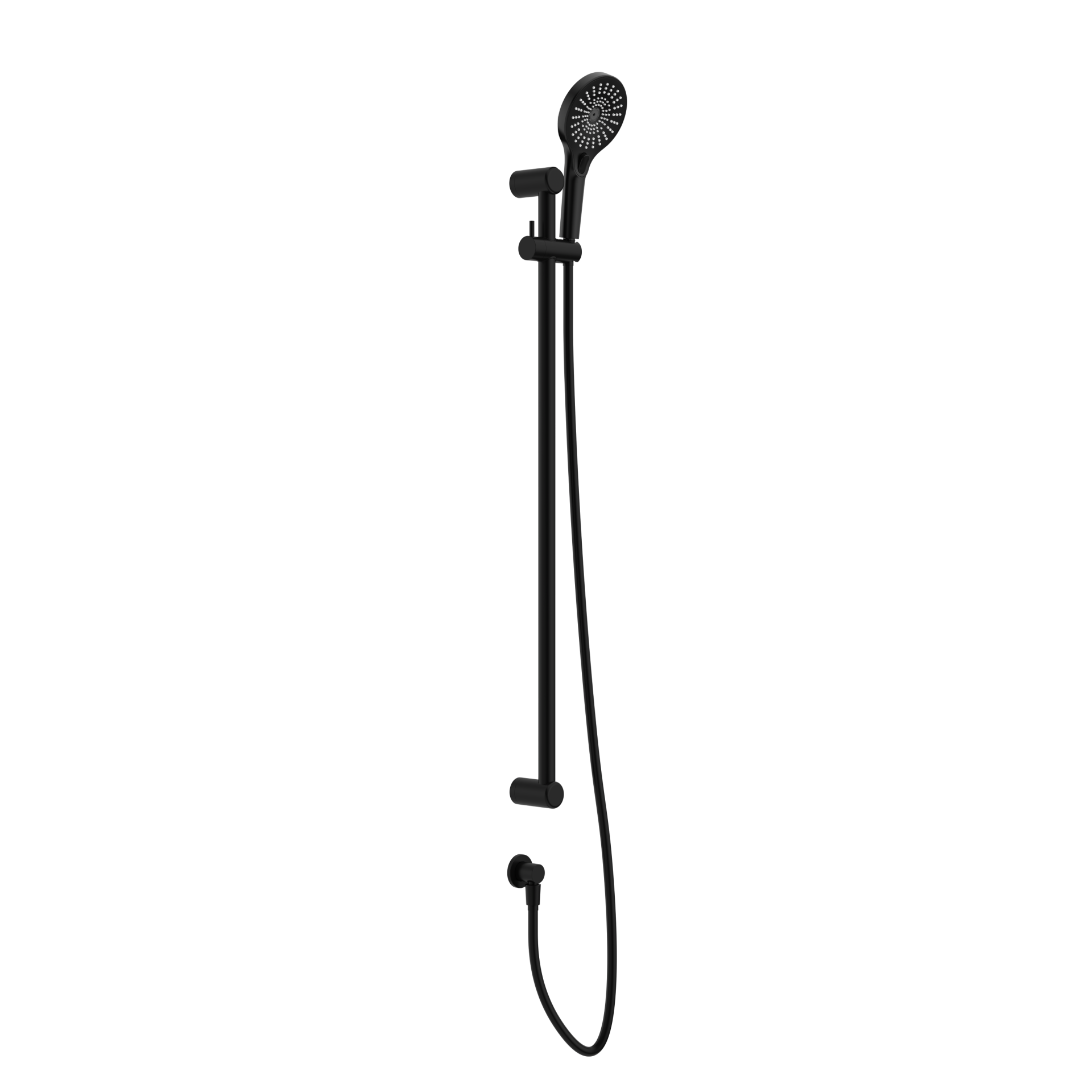 MECCA CARE 25MM GRAB RAIL AND ADJUSTABLE SHOWER RAIL SET 900MM MATTE BLACK (NRCS004MB)