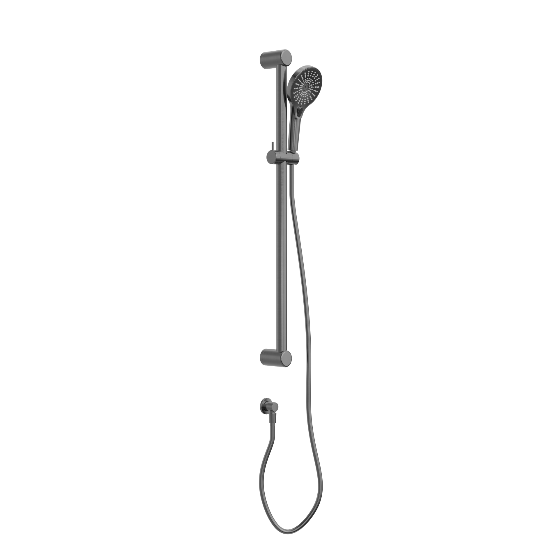 MECCA CARE 32MM GRAB RAIL AND ADJUSTABLE SHOWER RAIL SET 900MM GUN METAL (NRCS005GM)
