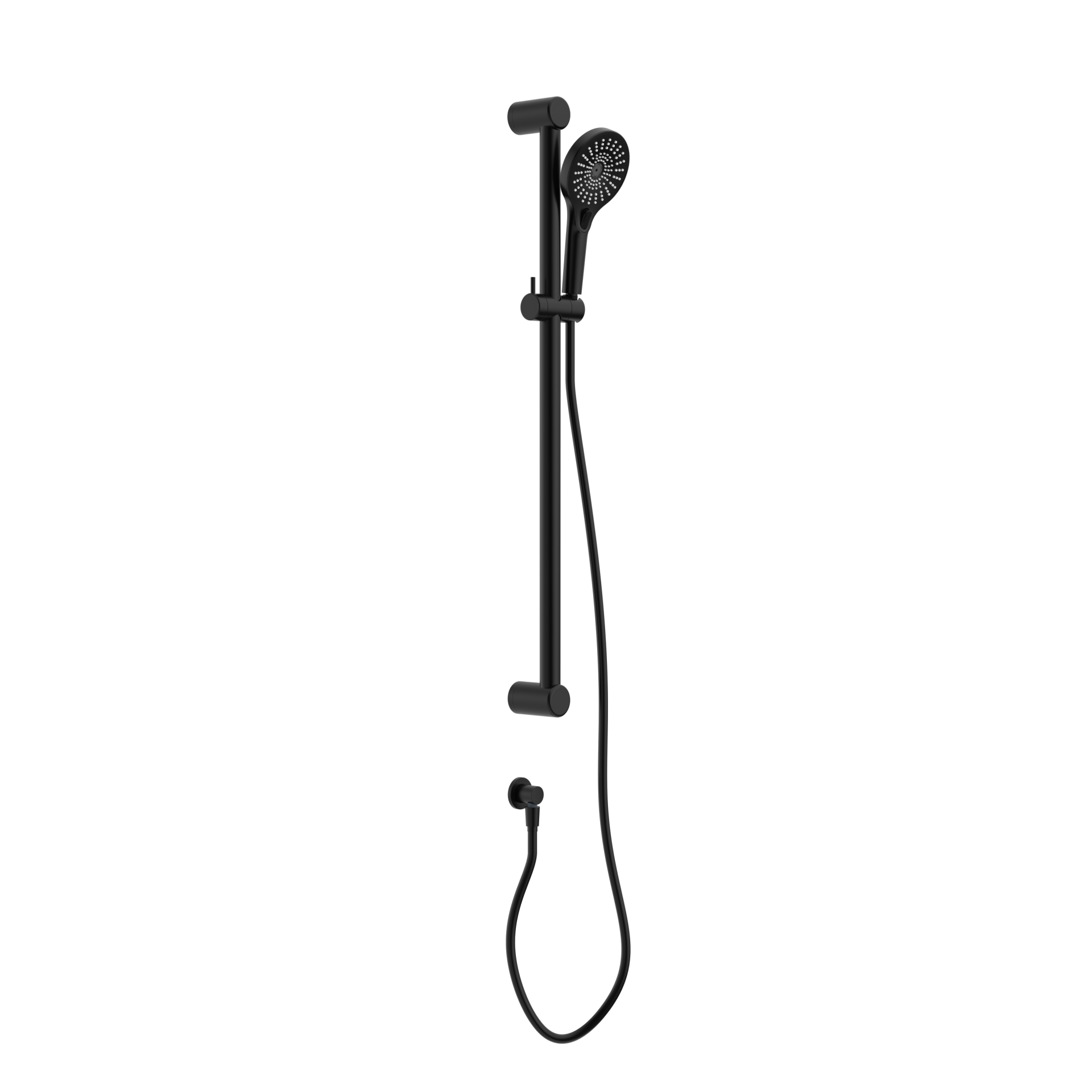 MECCA CARE 32MM GRAB RAIL AND ADJUSTABLE SHOWER RAIL SET 900MM MATTE BLACK (NRCS005MB)