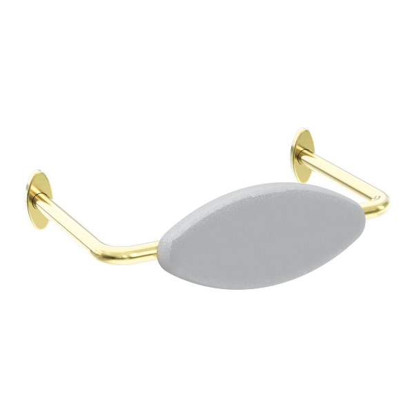 MECCA CARE  DDA TOILET BACKREST BRUSHED GOLD (NRCR0001BG)