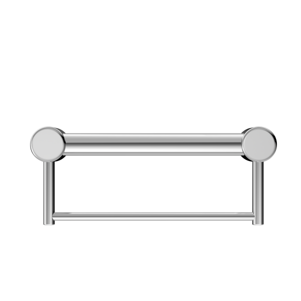 MECCA CARE 32MM GRAB RAIL WITH TOWEL HOLDER 300MM CHROME (NRCR3212bCH)