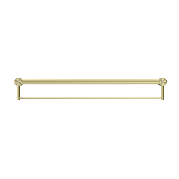 MECCA CARE 32MM GRAB RAIL WITH TOWEL HOLDER 900MM BRUSHED GOLD (NRCR3230BBG)