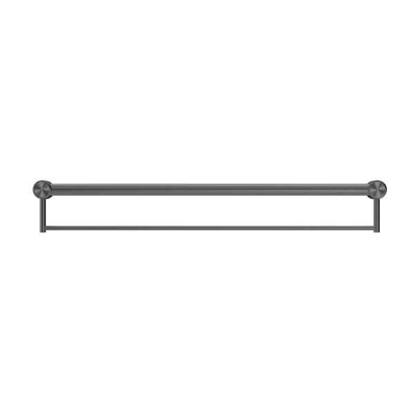 MECCA CARE 32MM GRAB RAIL WITH TOWEL HOLDER 900MM GUN METAL (NRCR3230BGM)