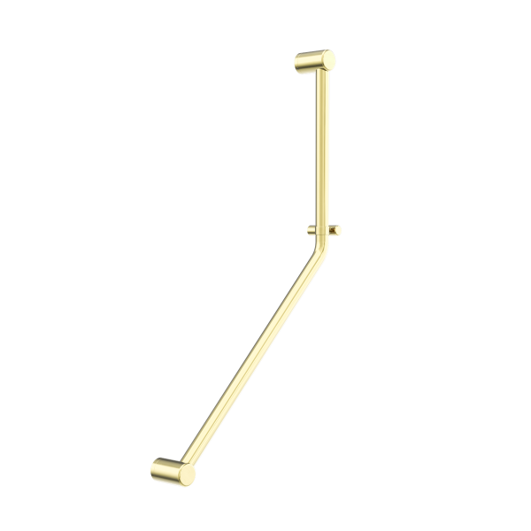 MECCA CARE 32MM AMBULANT 45 DEGREE BENT TUBE GRAB RAIL 450X650MM BRUSHED GOLD (NRCR3245dBG)