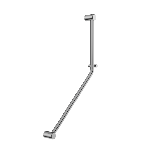 MECCA CARE 32MM AMBULANT 45 DEGREE BENT TUBE GRAB RAIL 450X650MM CHROME (NRCR3245dCH)