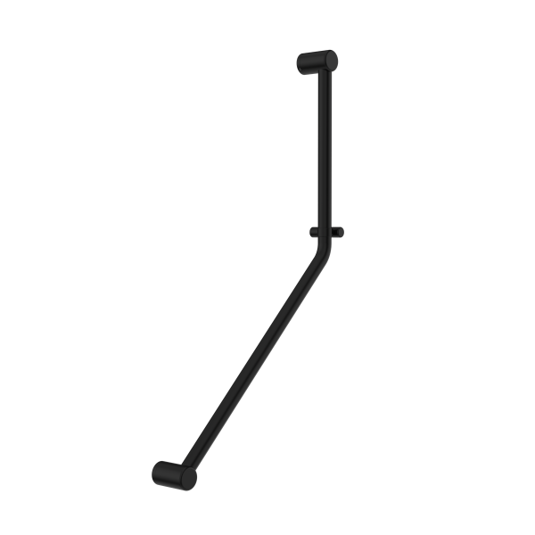 MECCA CARE 32MM AMBULANT 45 DEGREE BENT TUBE GRAB RAIL 450X650MM MATTE BLACK (NRCR3245dMB)