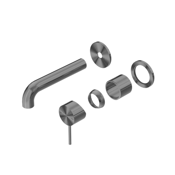 MECCA WALL BASIN/BATH MIXER SEPARATE BACK PLATE 120/160/185/230/260MM TRIM KITS ONLY GUN METAL (NR221910C120/160/185/230/260TGM)