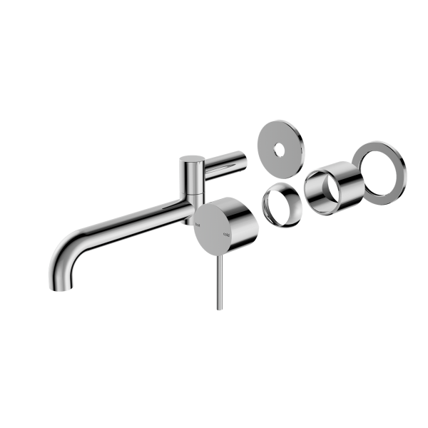 MECCA WALL BASIN/BATH MIXER SWIVEL SPOUT 225MM TRIM KIT ONLY CHROME (NR221910rtCH)