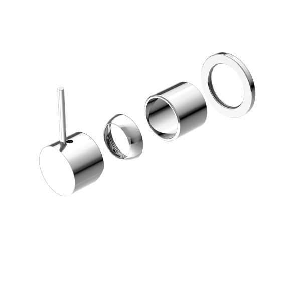 MECCA SHOWER MIXER HANDLE UP 60MM PLATE TRIM KITS ONLY CHROME (NR221911jtCH)