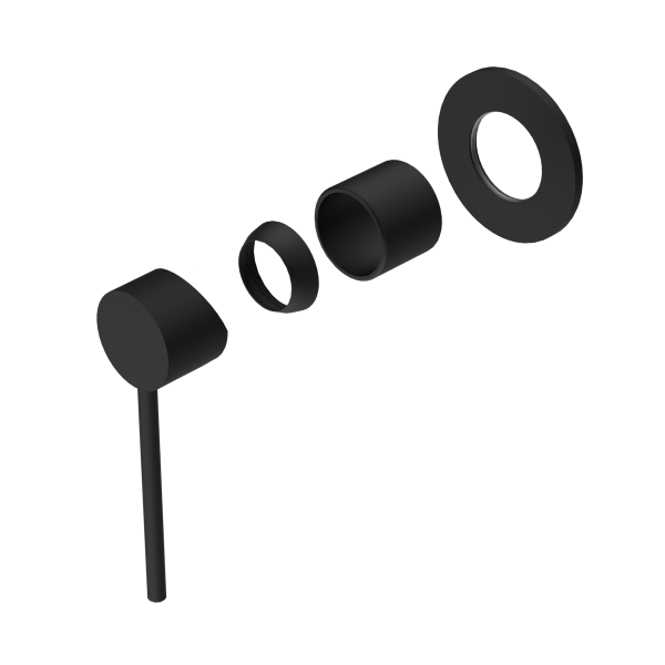 MECCA CARE SHOWER MIXER TRIM KITS ONLY MATTE BLACK (NR221911xtMB)
