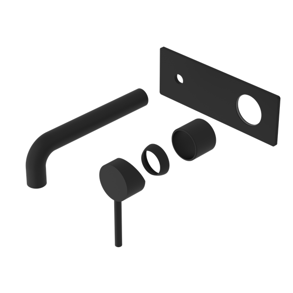 DOLCE WALL BASIN/BATH MIXER TRIM KITS ONLY MATTE BLACK (NR250810btMB)