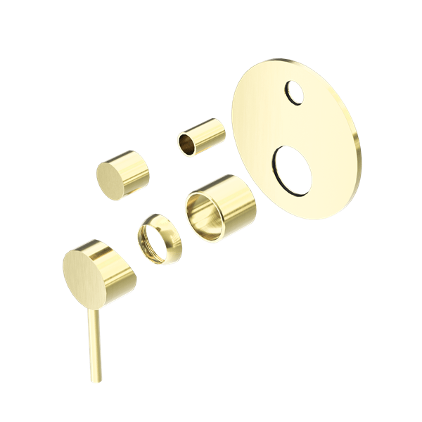 DOLCE SHOWER MIXER WITH DIVERTOR TRIM KITS ONLY BRUSHED GOLD (NR250811atBG)